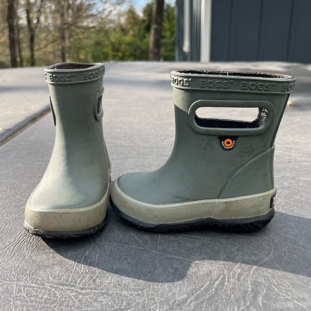 BOGS Boy Or Girls Kid's Skipper Waterproof Rubber Rain Boot - Little Kid's